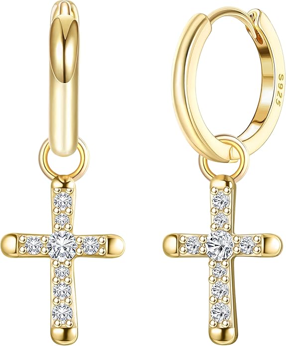boucle-oreille-croix-dore