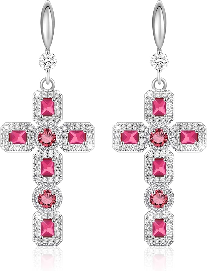 boucle-oreille-croix-pierre