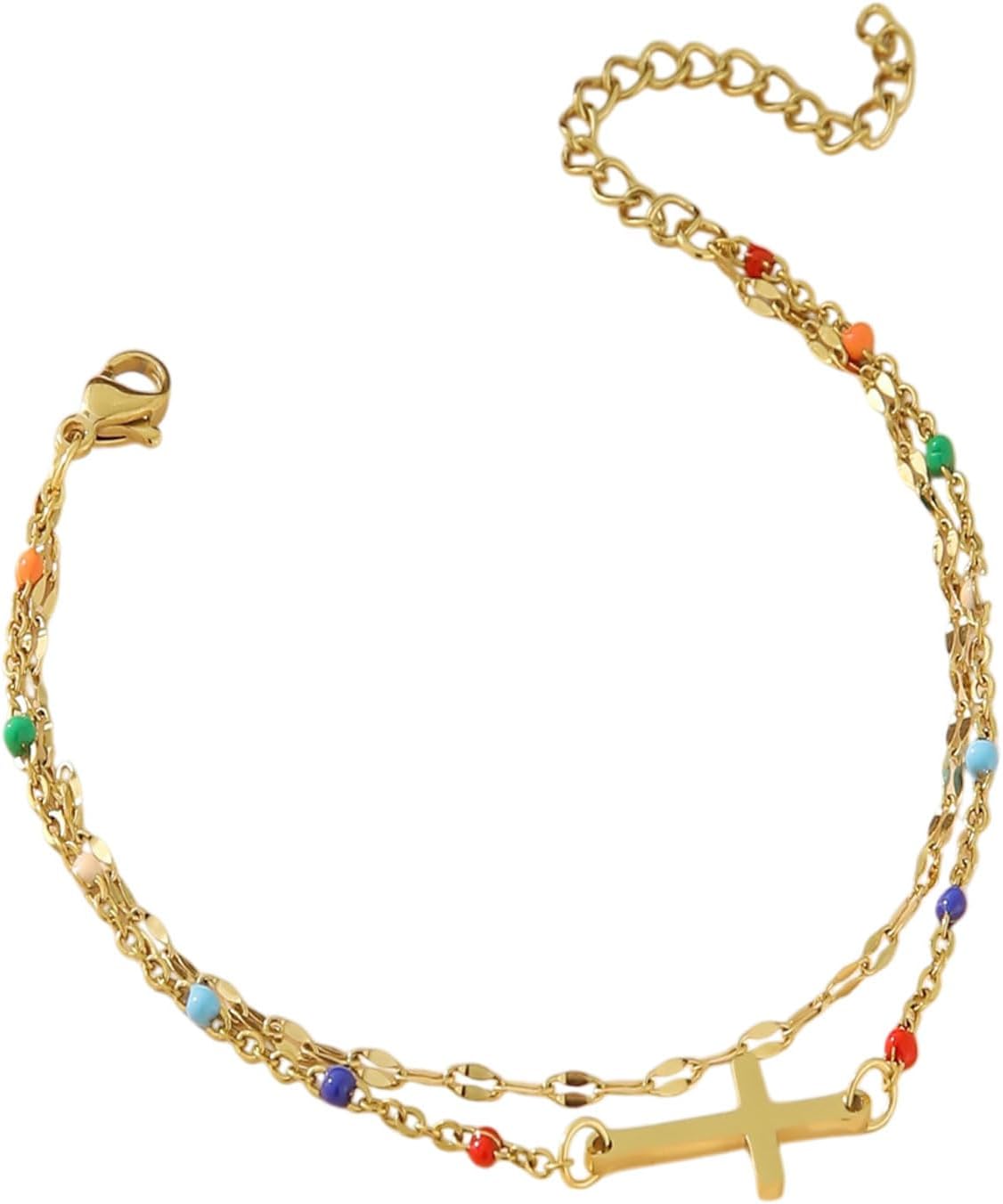 bracelet-croix-or-jaune