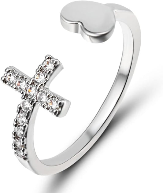 bague-croix-amour-argent