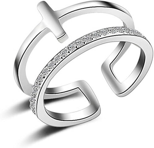 bague-croix-argent-femme