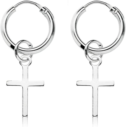 boucle-oreille-anneau-avec-croix
