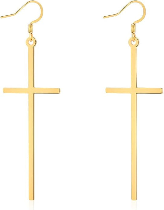boucle-oreille-croix-longue