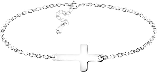 bracelet-croix-argent-femme