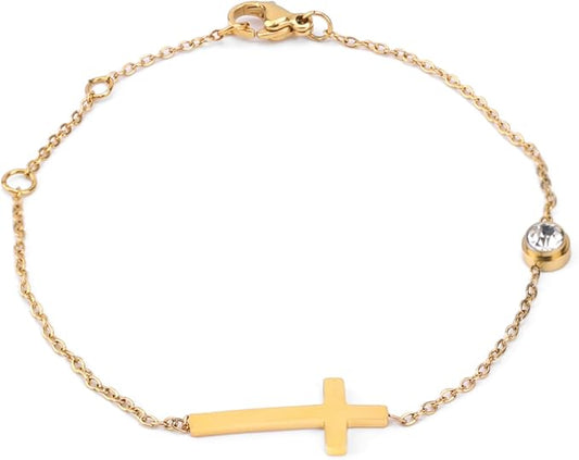 bracelet-croix-chretienne-or