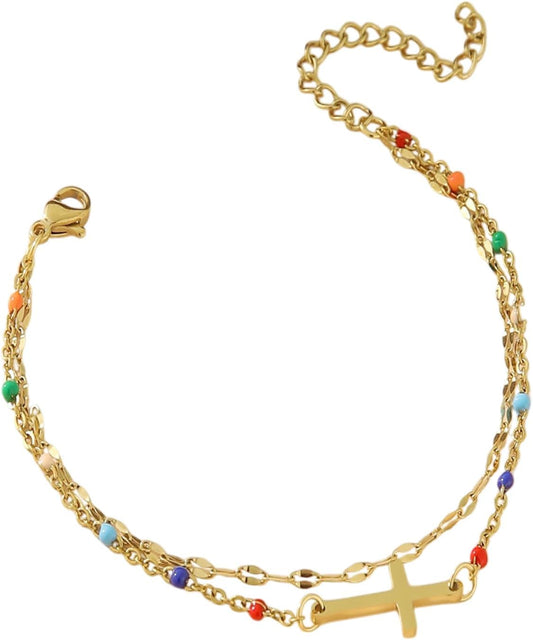bracelet-croix-or-jaune