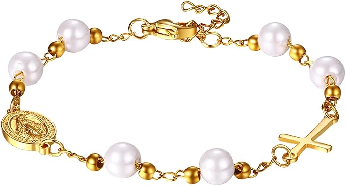 bracelet-croix-perle-blanche